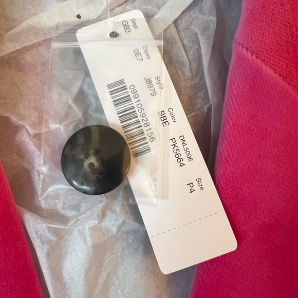 Sold NWT J. Crew Parke blazer - Pink - Luxurious Velvet size 4P - Picture 5 of 8